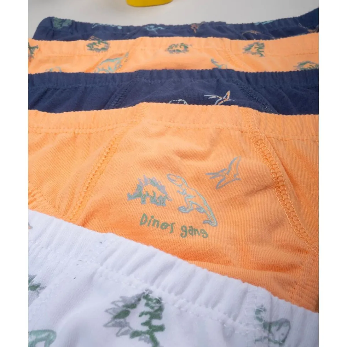 Pack de 7 Braguitas de Dinosaurios*Prenatal Discount