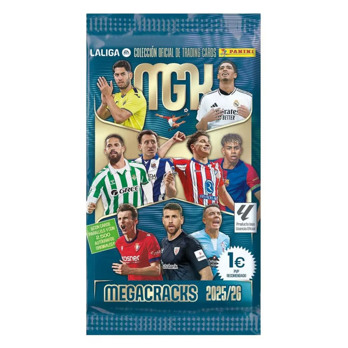 Best - Sobre de cartas Megacracks La Liga 2025-2026 Coleccionables Y Mini Mundos