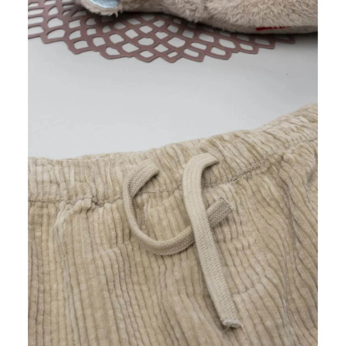 Pantalón beige de pana suave para niño*Prenatal Outlet