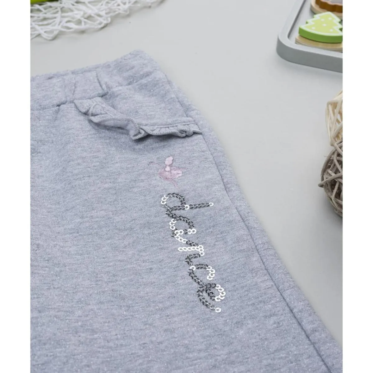 Clearance Pantalón niña gris frill bolsillos Niña·Bebé Niña 3-36 Meses|Bebé Niña 3-36 Meses·Vaqueros, Pantalones Y Petos