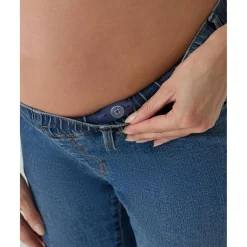 Clearance Pantalón premamá de denim con banda elástica Premamá·Moda|Moda·Pantalones, Faldas Y Leggins