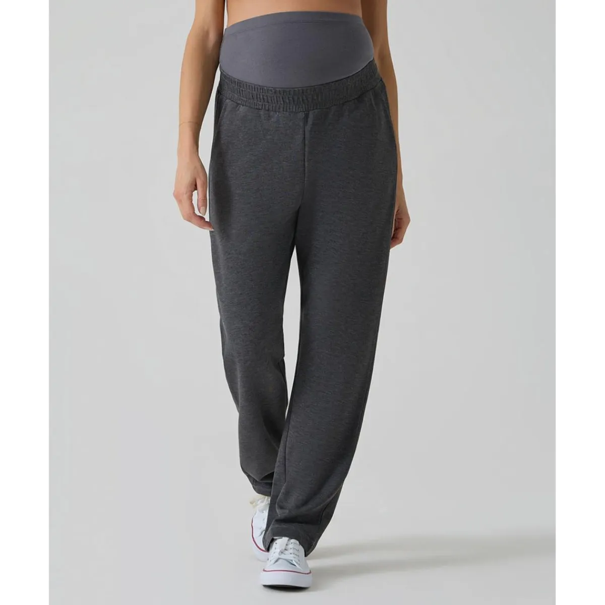 Pantalón premamá de felpa modal gris*Prenatal Discount