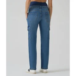 Best Pantalón premamá denim cargo Premamá·Moda|Moda·Pantalones, Faldas Y Leggins