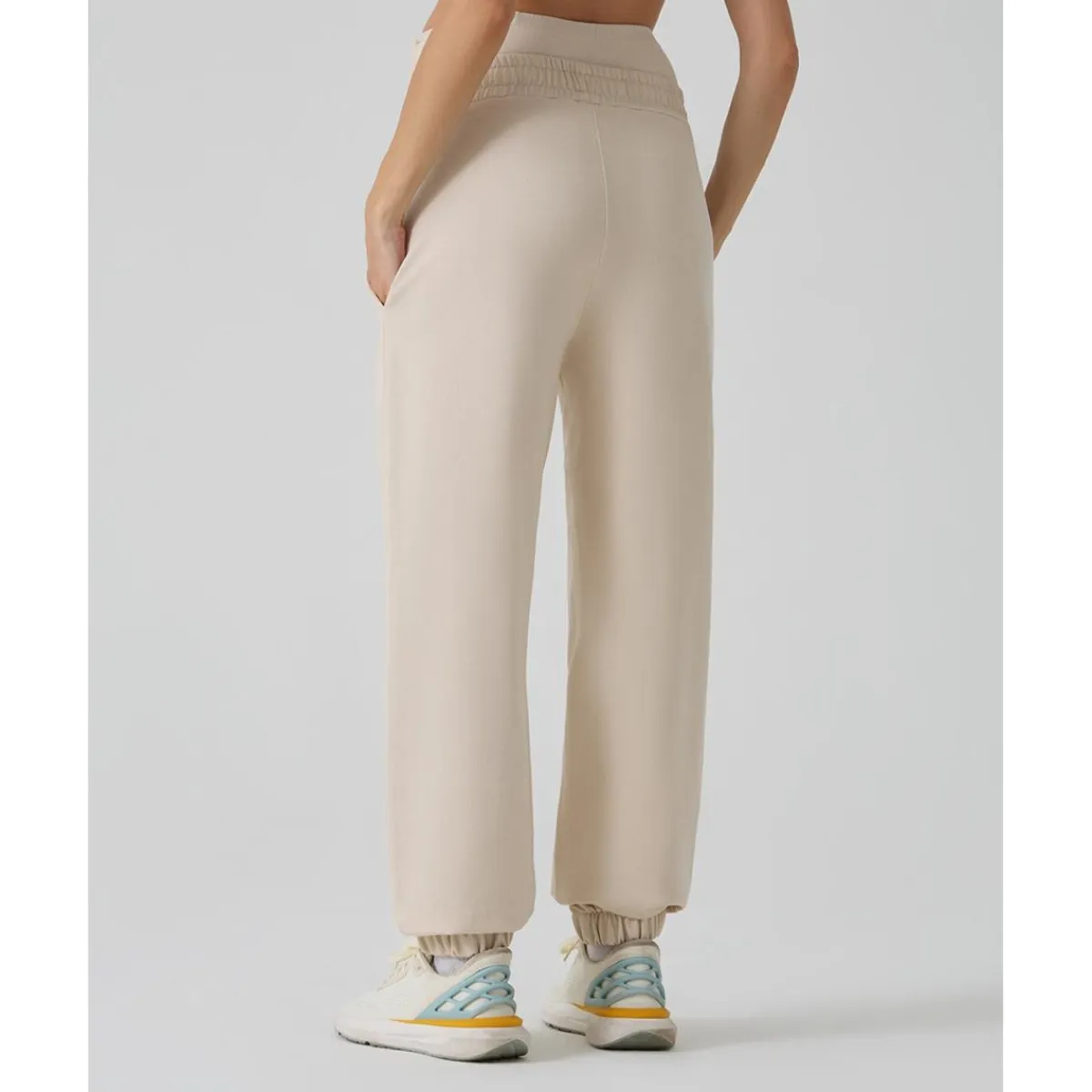 Pantalón premamá felpa crema*Prenatal