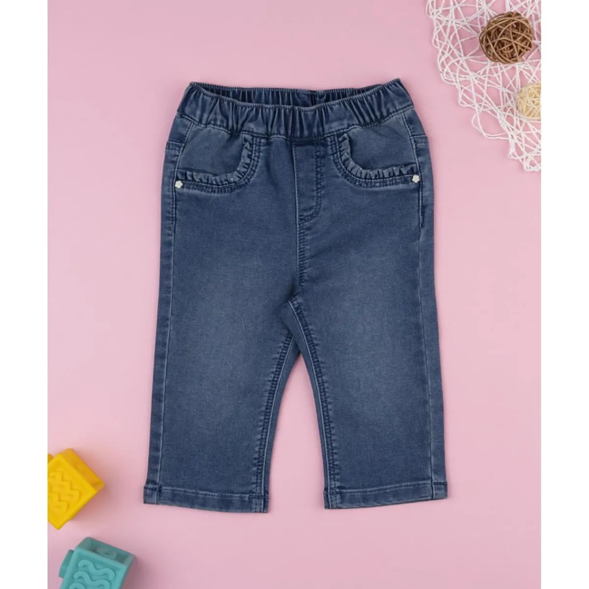 New Pantalones denim niña regular Niña·Bebé Niña 3-36 Meses|Bebé Niña 3-36 Meses·Vaqueros, Pantalones Y Petos