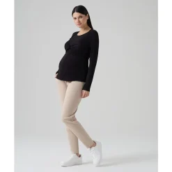 New Pantalones premamá jogger beige punto milano Premamá·Moda|Moda·Pantalones, Faldas Y Leggins