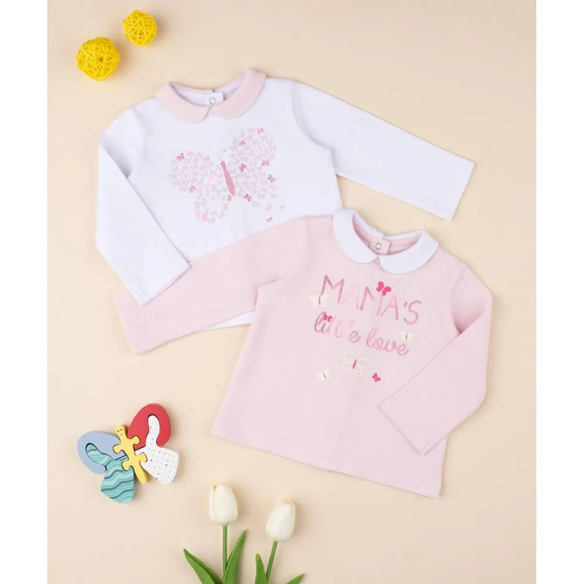 Outlet Paquete de 2 camisetas pequeño amor Recién Nacido·Ropa Y Accesorios|Ropa Y Accesorios·Camisetas