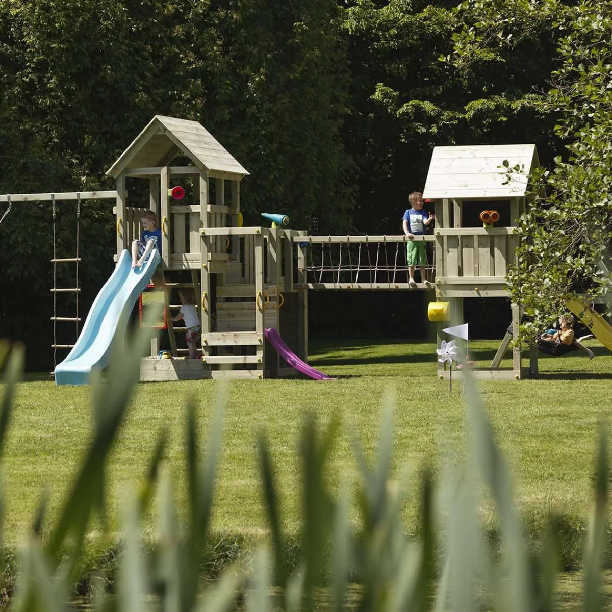 Clearance Parque juegos infantil de madera combinación Himalaya Columpios