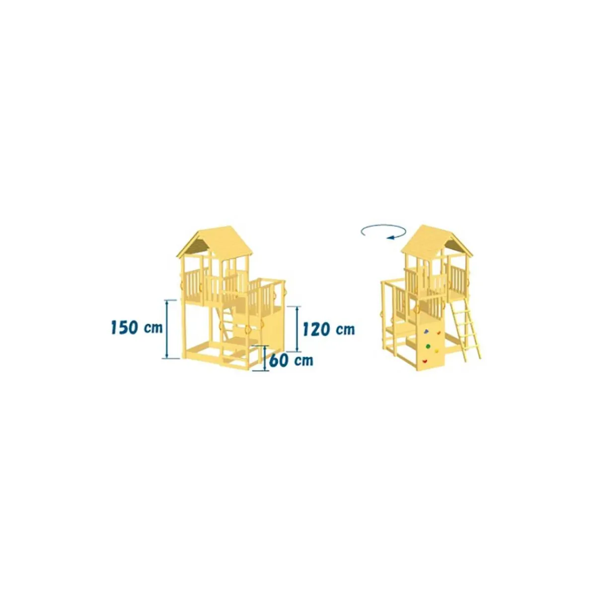 Parque juegos infantil de madera Penthouse XL*MASGAMES Discount