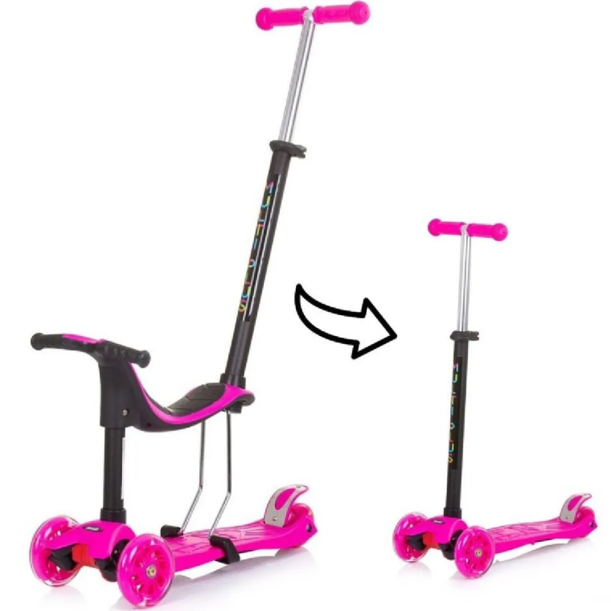 Patinete 3 en 1 Multi Plus Rosa*TOYS "R" US Sale
