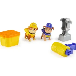 Patrulla Canina - Conjunto de Figuras de acción Rubble & Mix*SPIN MASTER Clearance