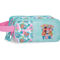 Best Patrulla Canina - Estuche triple Patrulla Canina Friendship Fun 22x10x9 cm poliéster Material Escolar