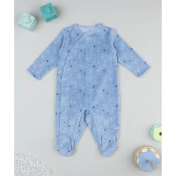 Pelele azul de niño con conejitos*Prenatal Clearance
