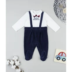Pelele bebé azul Navidad*Prenatal Best