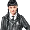Hot Peluca con trenzas y flequillo Disfraces|Halloween