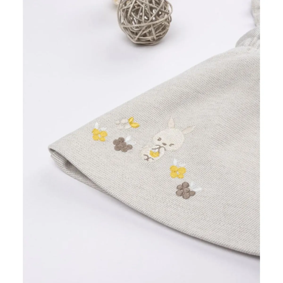 Peto con falda niña beige con bordados Recién Nacido·Ropa Y Accesorios|Ropa Y Accesorios·Vestidos