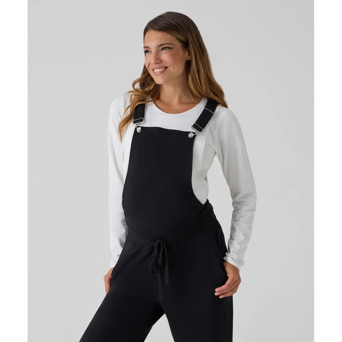 Outlet Petos premamá negros para embarazo y lactancia Premamá·Moda|Moda·Pantalones, Faldas Y Leggins