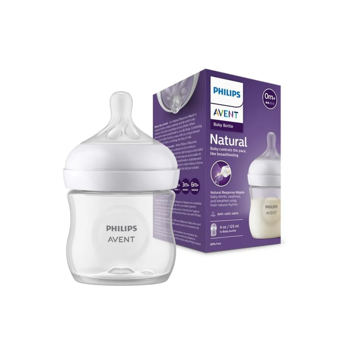 Discount Philips - Biberón natural response 125 ml (0 m+) Biberones Y Chupetes·Biberones