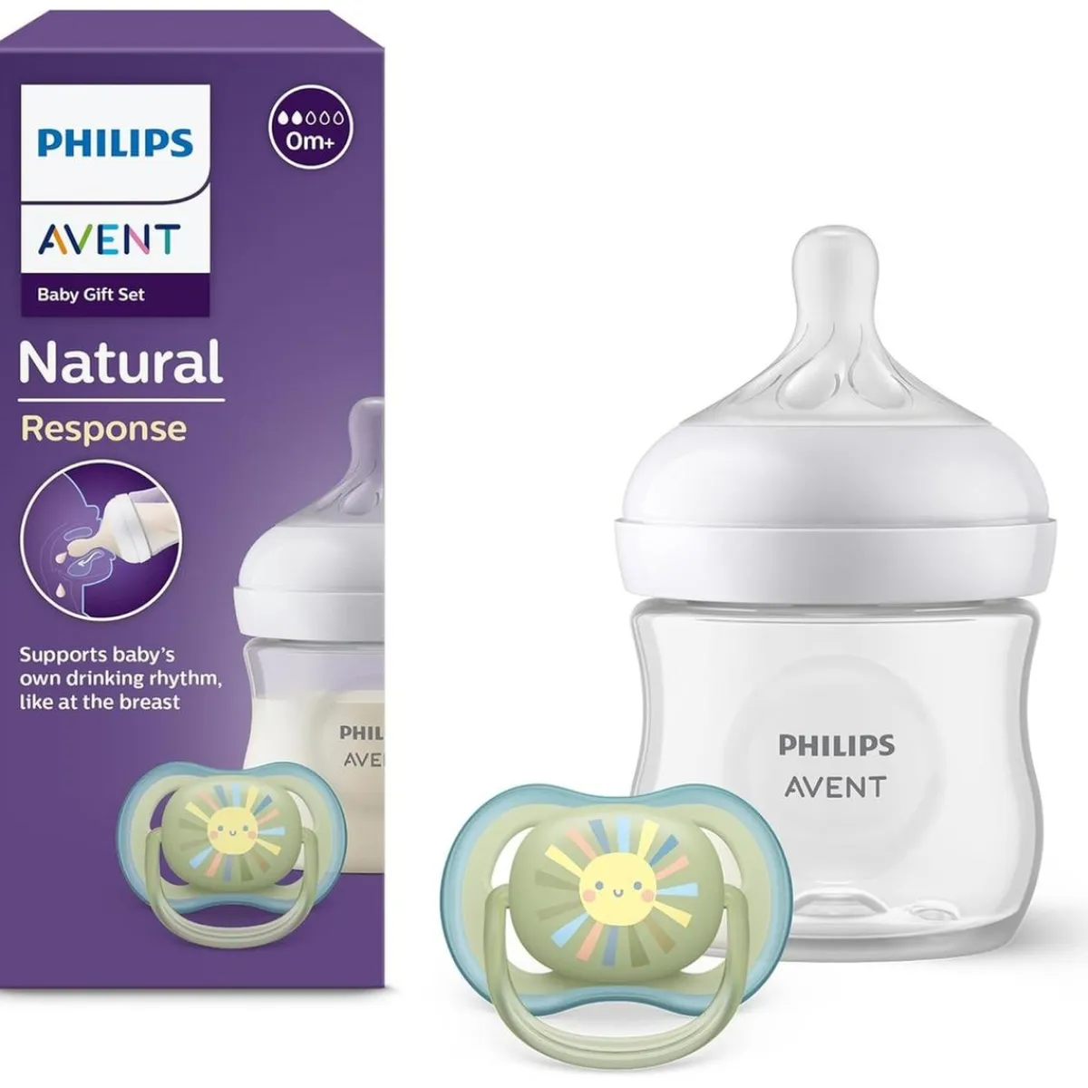 Online Philips - Biberón Natural Response 125 ml + Chupete Ultra Air 0-6m Biberones Y Chupetes·Biberones