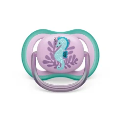 Philips - Chupetes ultra air 6-18 meses azul/rosa - 2 unidades*AVENT Hot
