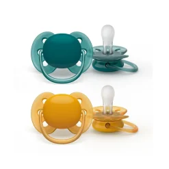 Philips - Pack de 2 chupetes ultra suaves 6-18m neutros*AVENT Discount