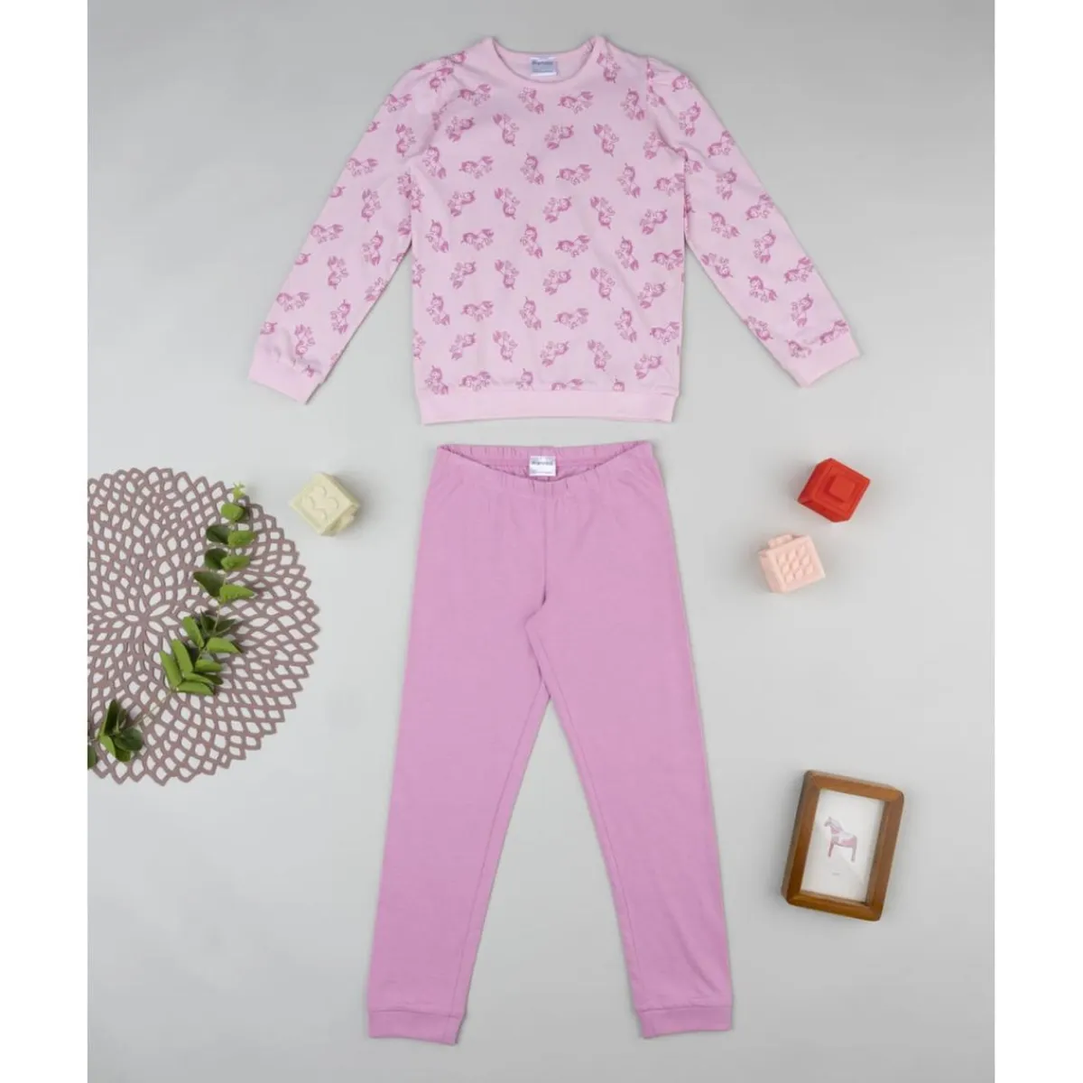 Pijama largo niña unicornios*Prenatal Hot