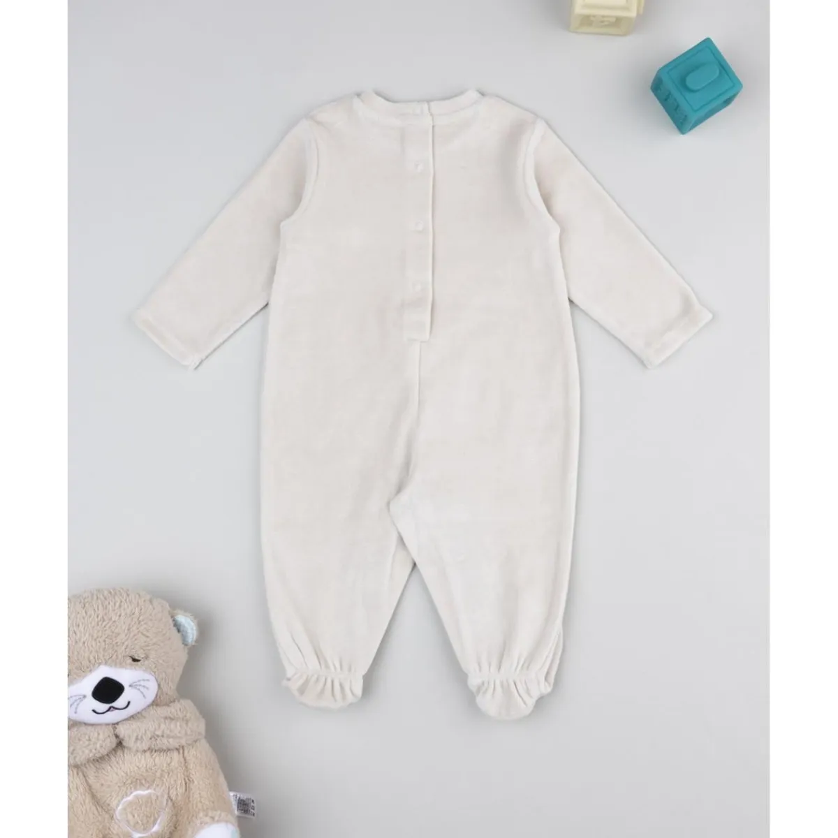 Sale Pijama marrón claro de terciopelo con monitos Ropa Y Accesorios·Peleles|Recién Nacido·Ropa Y Accesorios