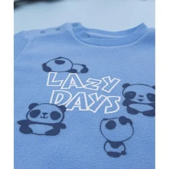 Discount Pijama polar azul de niño con panda Descanso Y Ropa Interior·Bebé 3-36 Meses