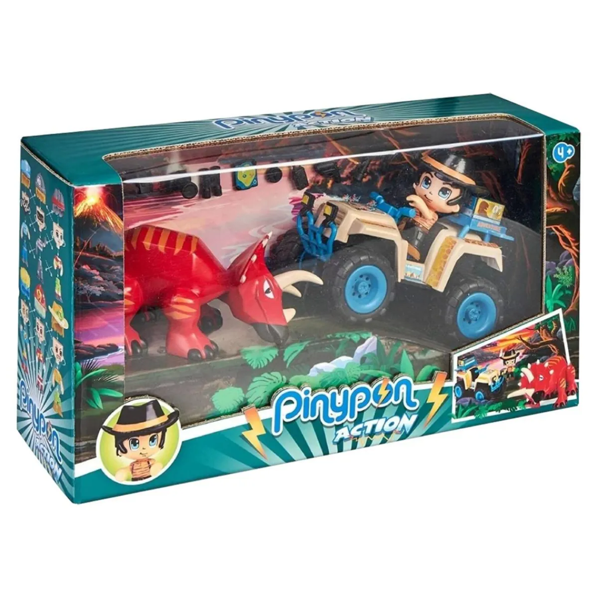 Outlet - Dinosaurio con quad Action Coleccionables Y Mini Mundos