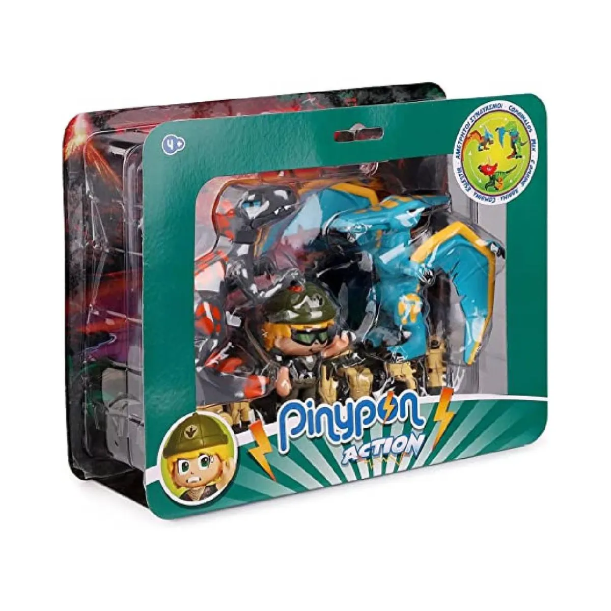- Pack Figura y 2 dinosaurios Action*PINYPON
