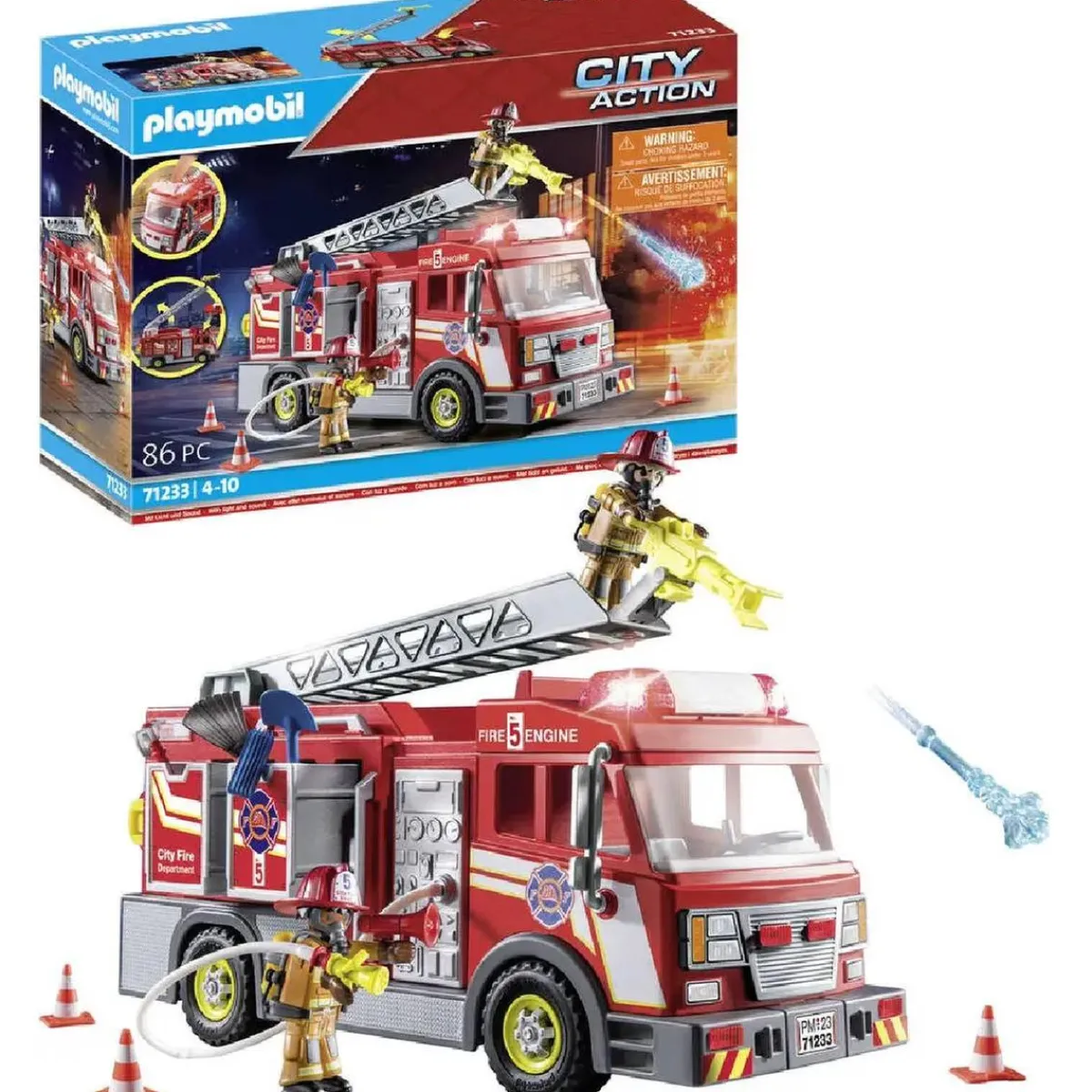 Outlet - Camión de Bomberos City Action Juguetes De Construcción