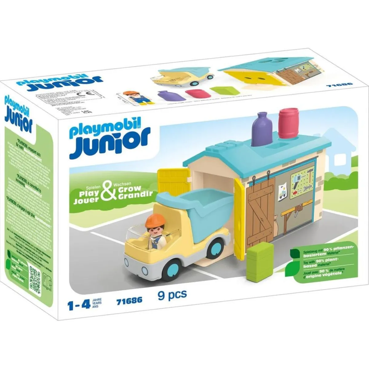 Clearance - Camión de construcción con garaje Juguetes De Construcción