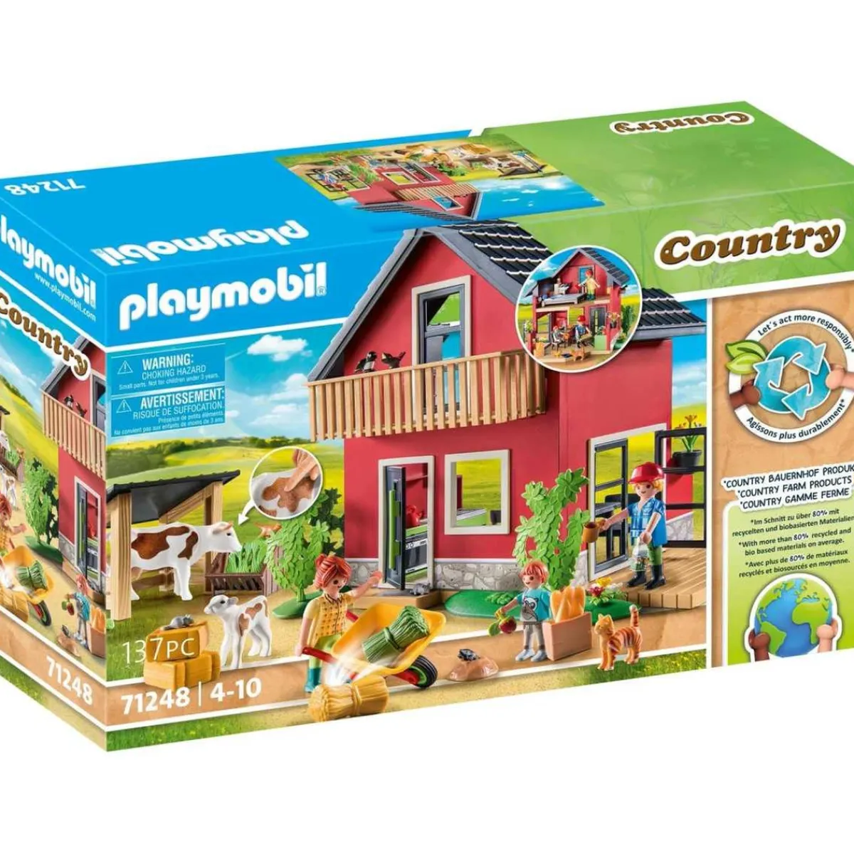 Clearance - Casa de campo y animales de granja Country ㅤ Juguetes De Construcción
