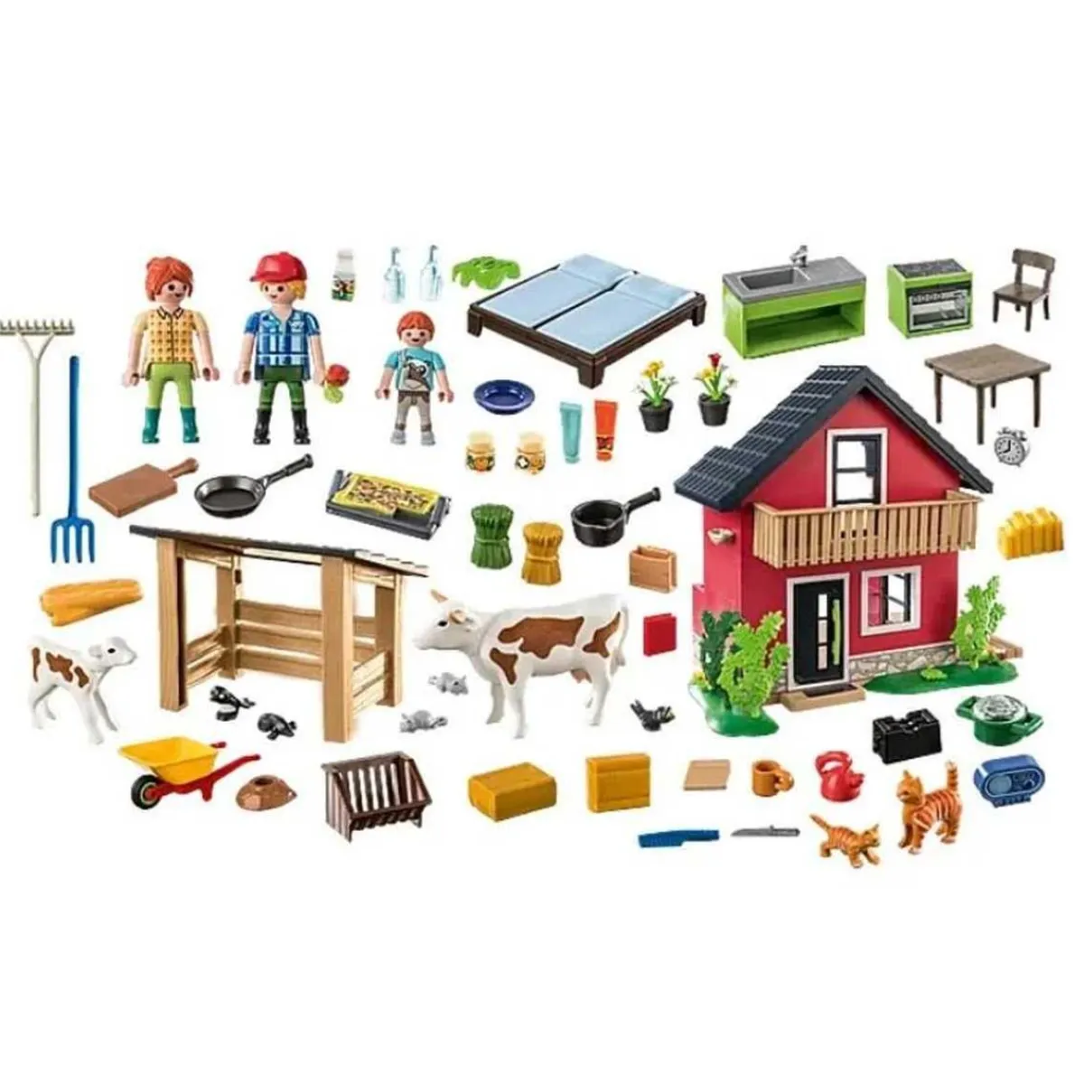 Clearance - Casa de campo y animales de granja Country ㅤ Juguetes De Construcción