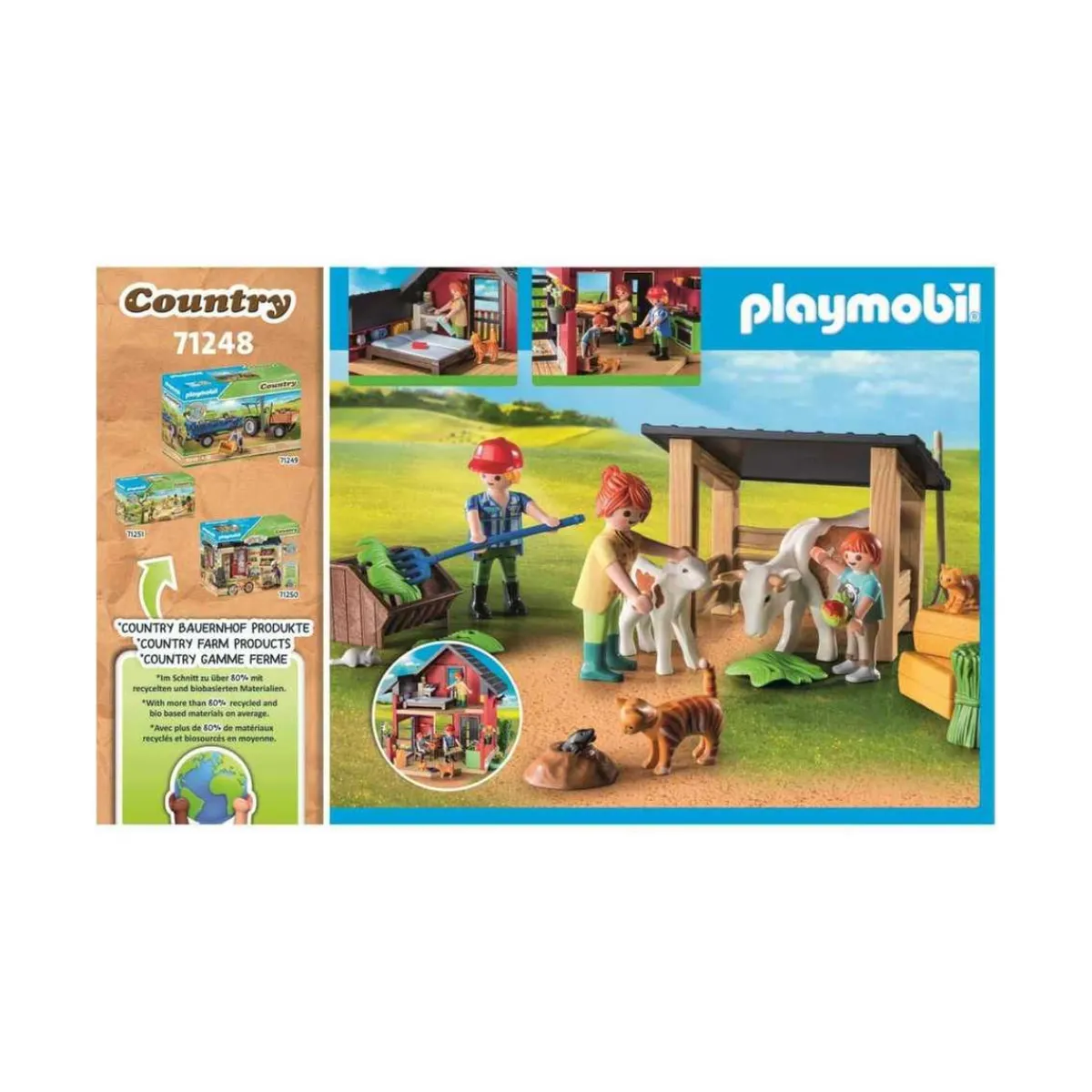 Clearance - Casa de campo y animales de granja Country ㅤ Juguetes De Construcción