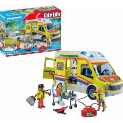 - City Life Ambulancia con luz y sonido ㅤ Juguetes De Construcción