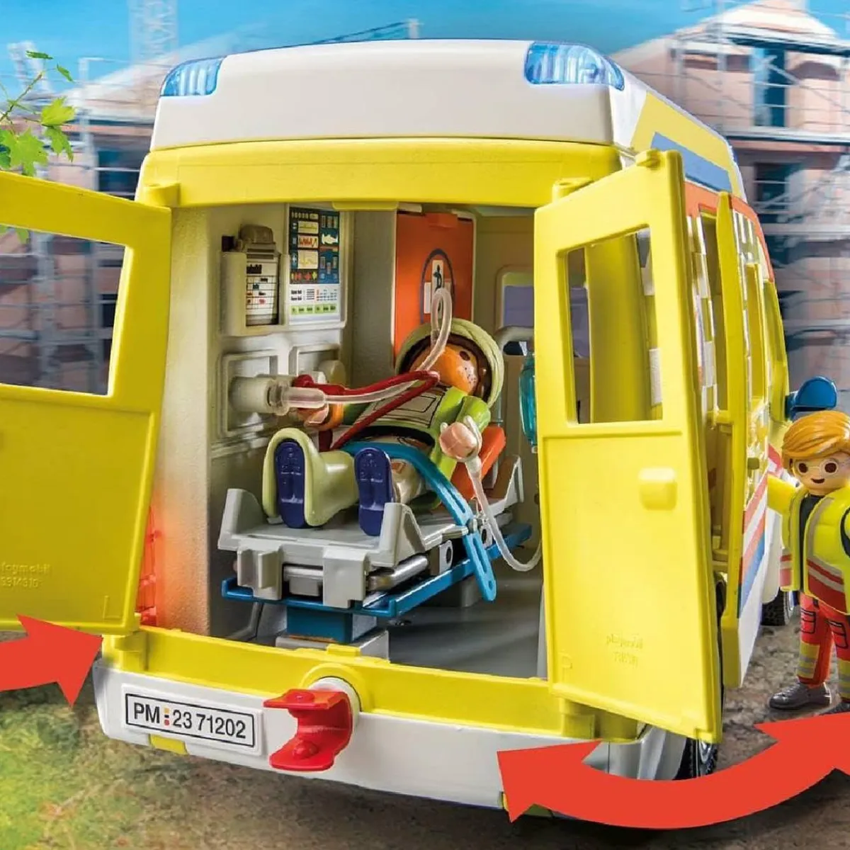 - City Life Ambulancia con luz y sonido ㅤ Juguetes De Construcción