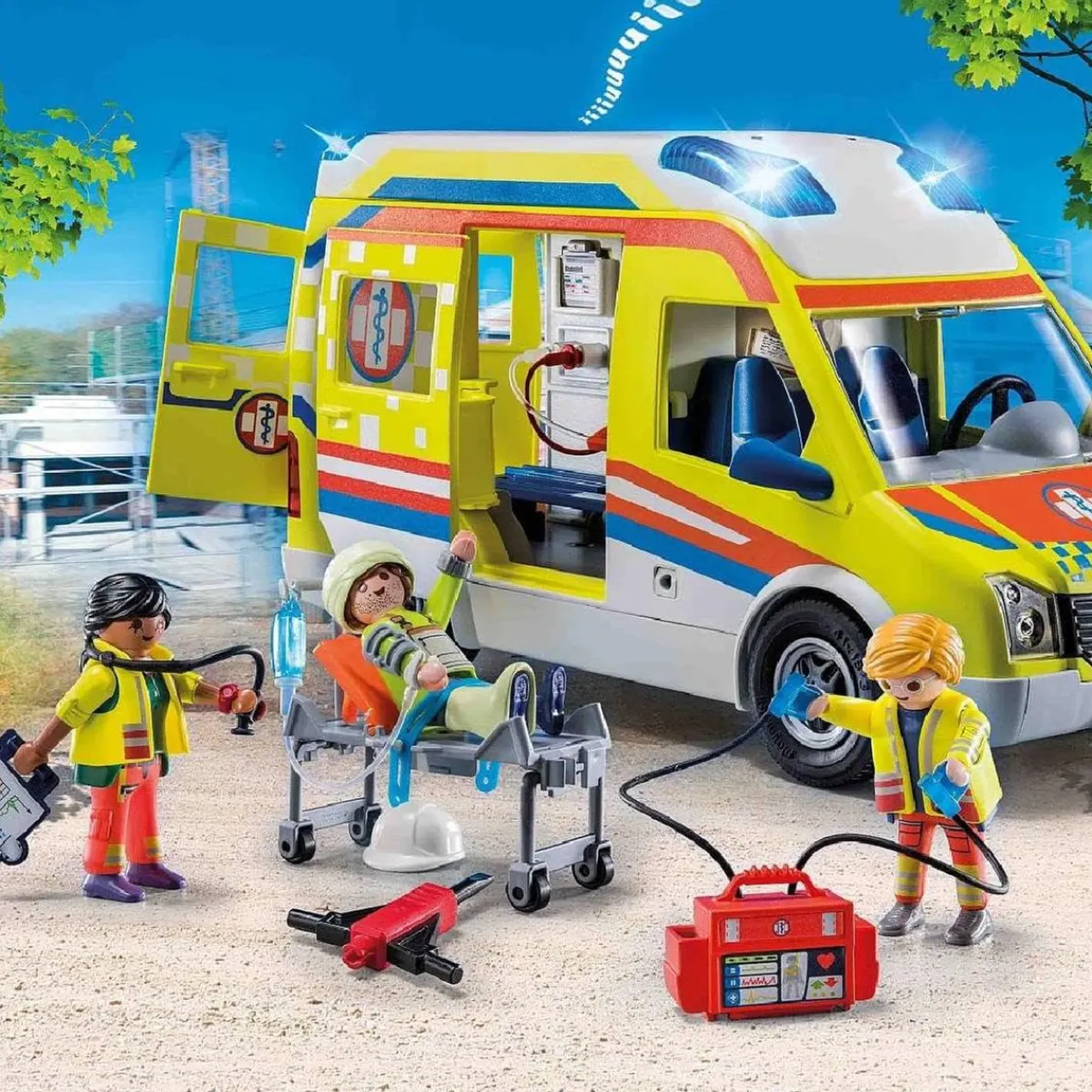 - City Life Ambulancia con luz y sonido ㅤ Juguetes De Construcción