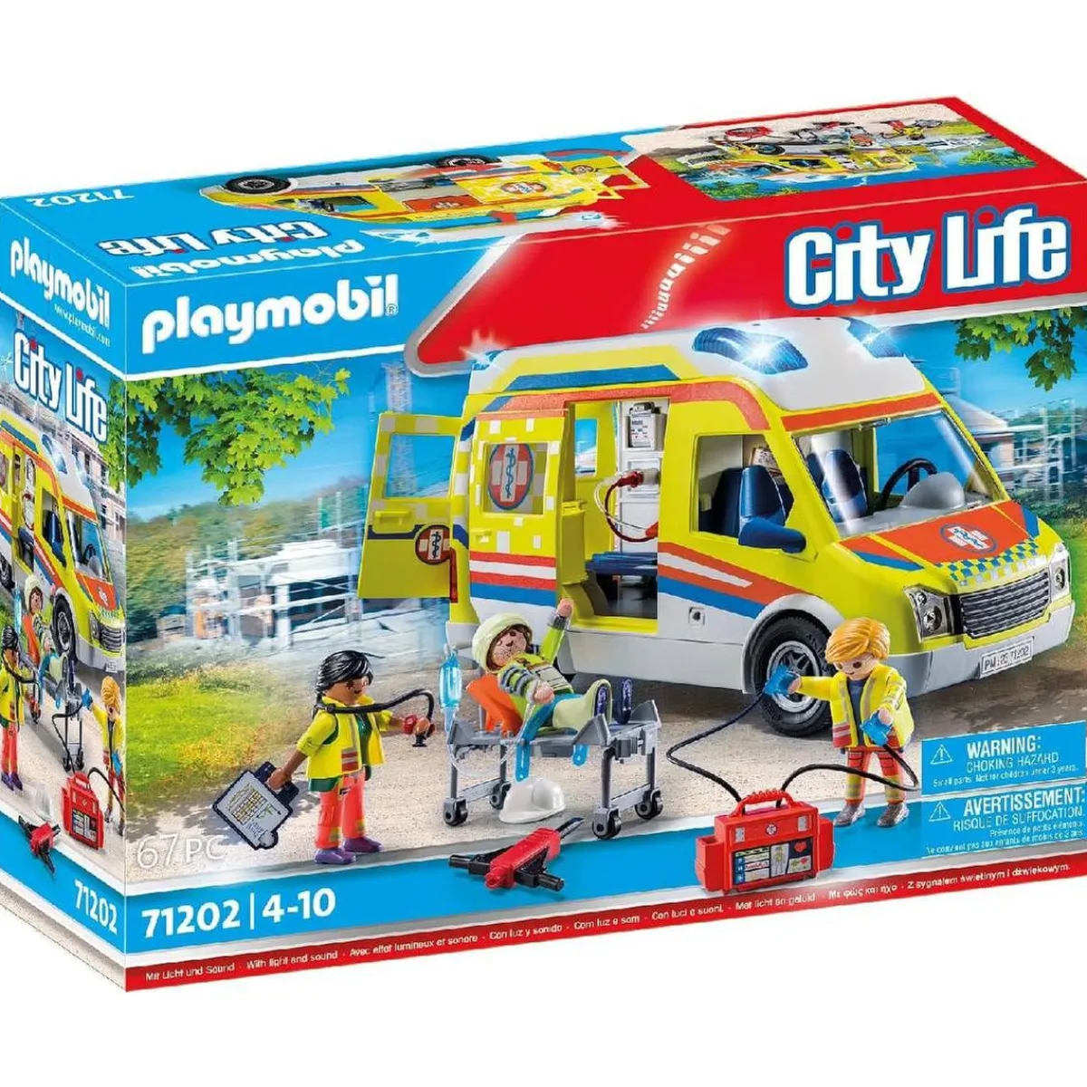 - City Life Ambulancia con luz y sonido ㅤ Juguetes De Construcción
