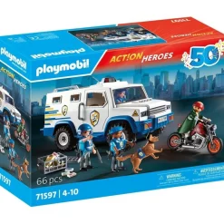 Action Heroes - Transporte dinero policía Juguetes De Construcción