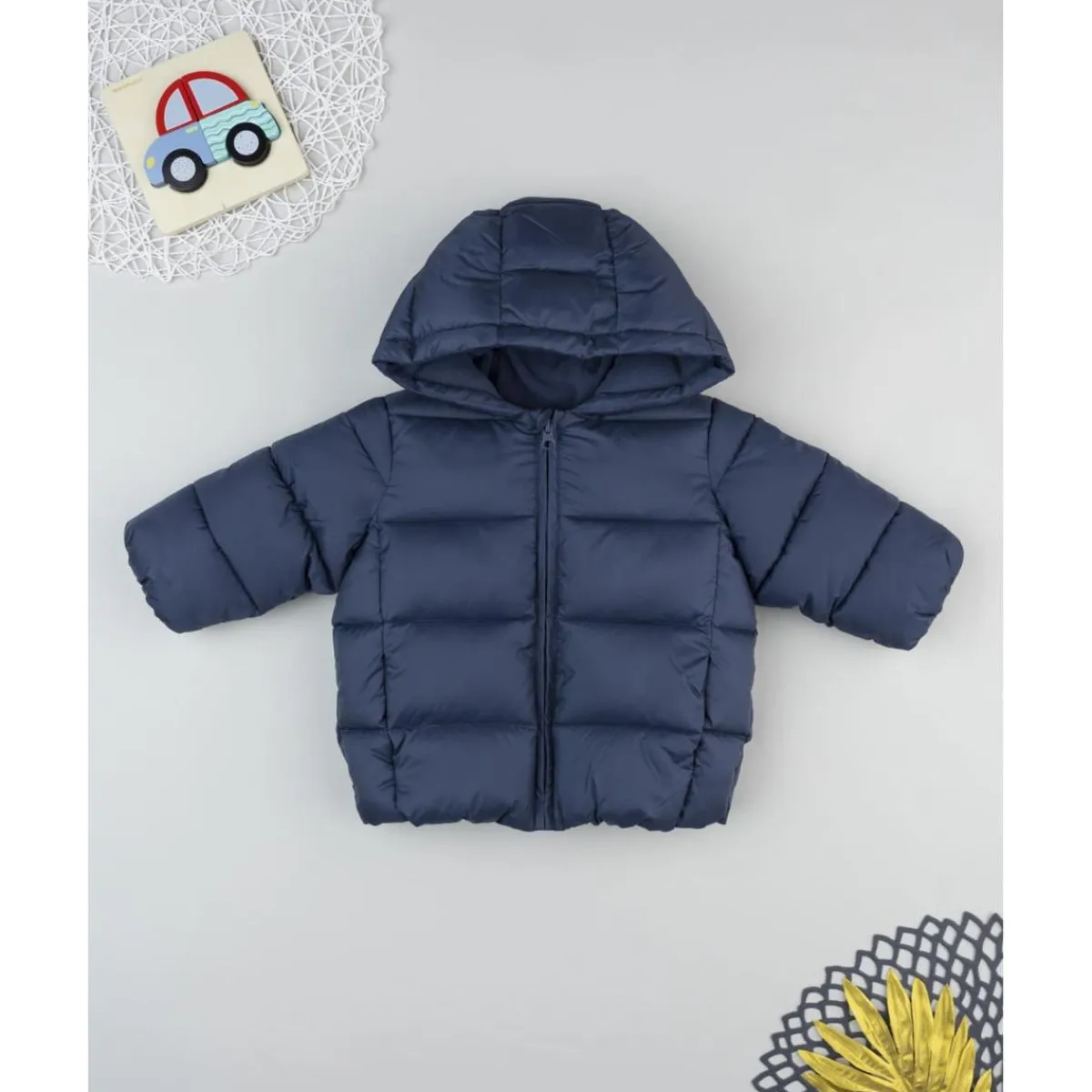 Hot Plumífero azul con forro polar para niño Niño·Bebé Niño 3-36 Meses|Bebé Niño 3-36 Meses·Abrigos Y Plumíferos