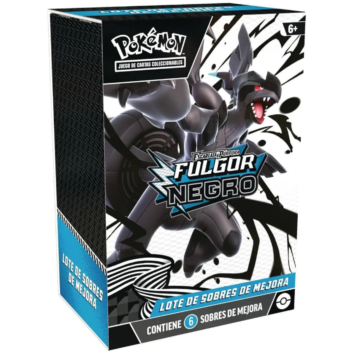 Pokémon - Pack 6 sobres de cartas Escarlata y Púrpura Fulgor Negro (español)*BANDAI Clearance