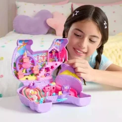 Hot Polly Pocket - Cofre Gatito Piñata Coleccionables Y Mini Mundos