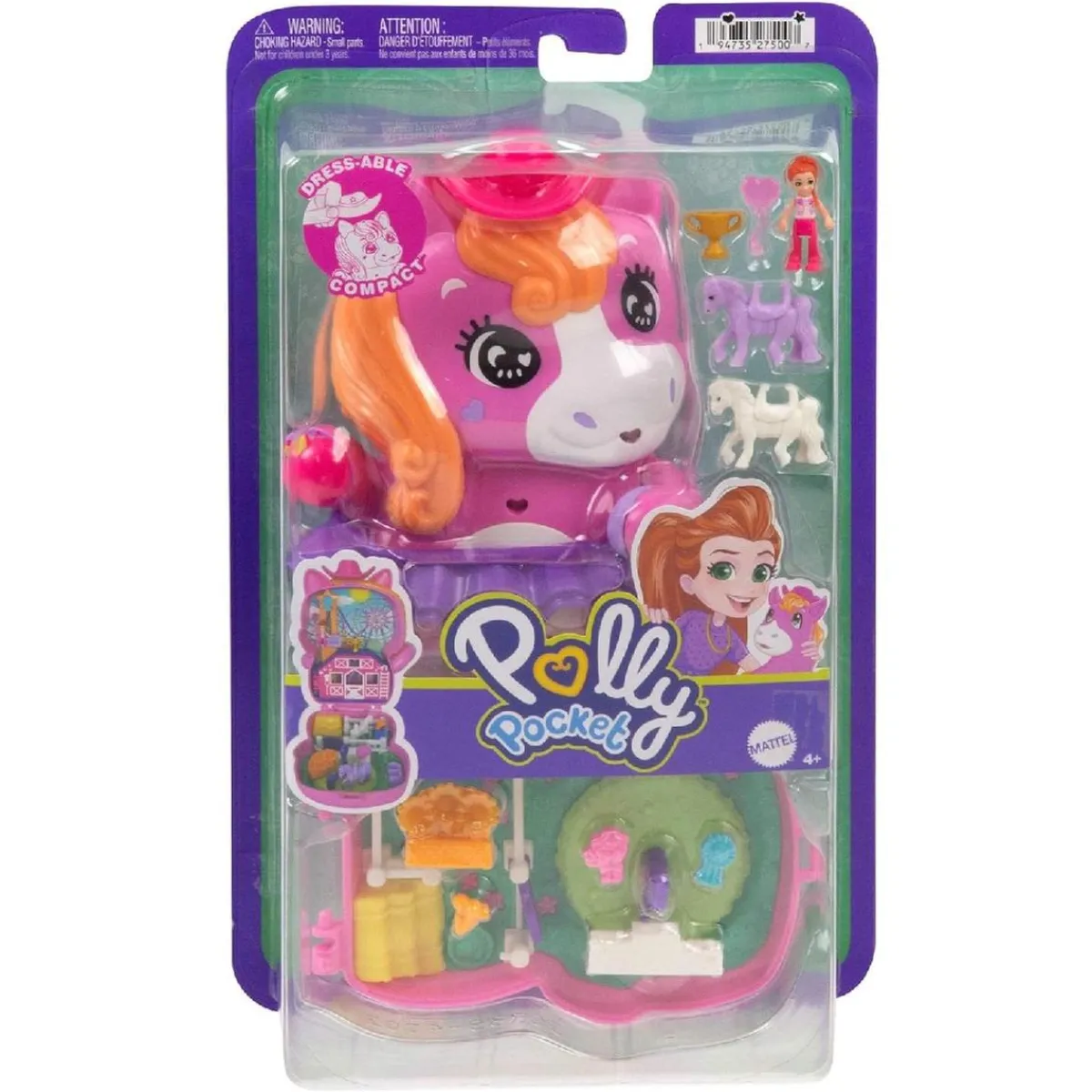 New Polly Pocket - Estuche animal Pocket World (Varios modelos) Coleccionables Y Mini Mundos