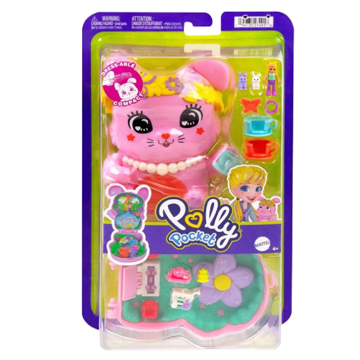 New Polly Pocket - Estuche animal Pocket World (Varios modelos) Coleccionables Y Mini Mundos