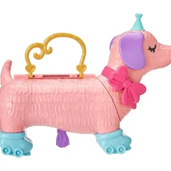 Hot Polly Pocket - Fiesta de cachorros Coleccionables Y Mini Mundos