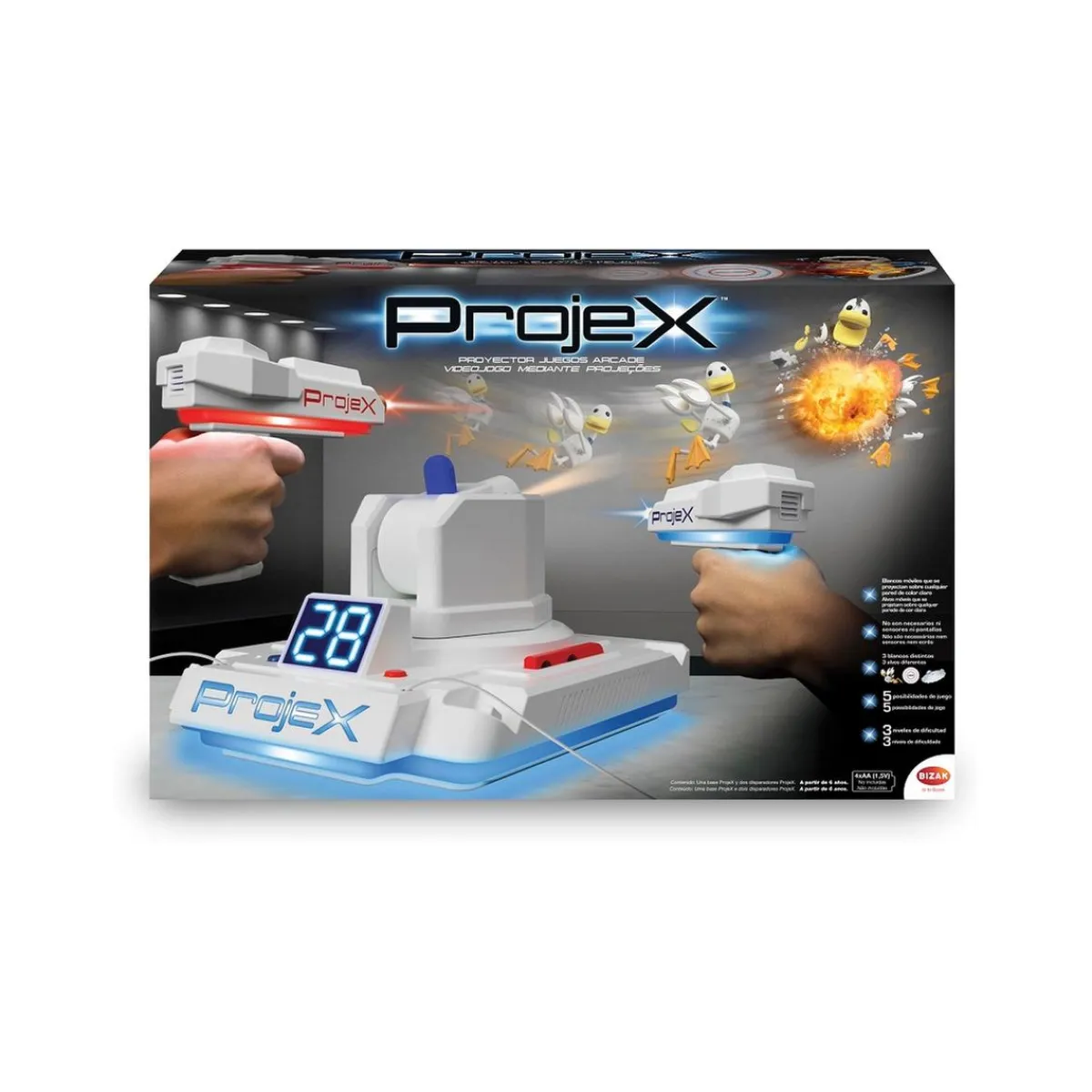 Hot Projex - Proyector de juegos arcade Figuras De Acción