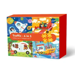 Puzzle tráfico 4 en 1 (12,16,24 y 30 piezas) Juegos Y Puzzles