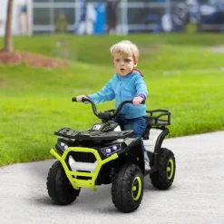 Clearance Quad eléctrico para niños Verde y Negro Vehículos De Batería O A Pedales