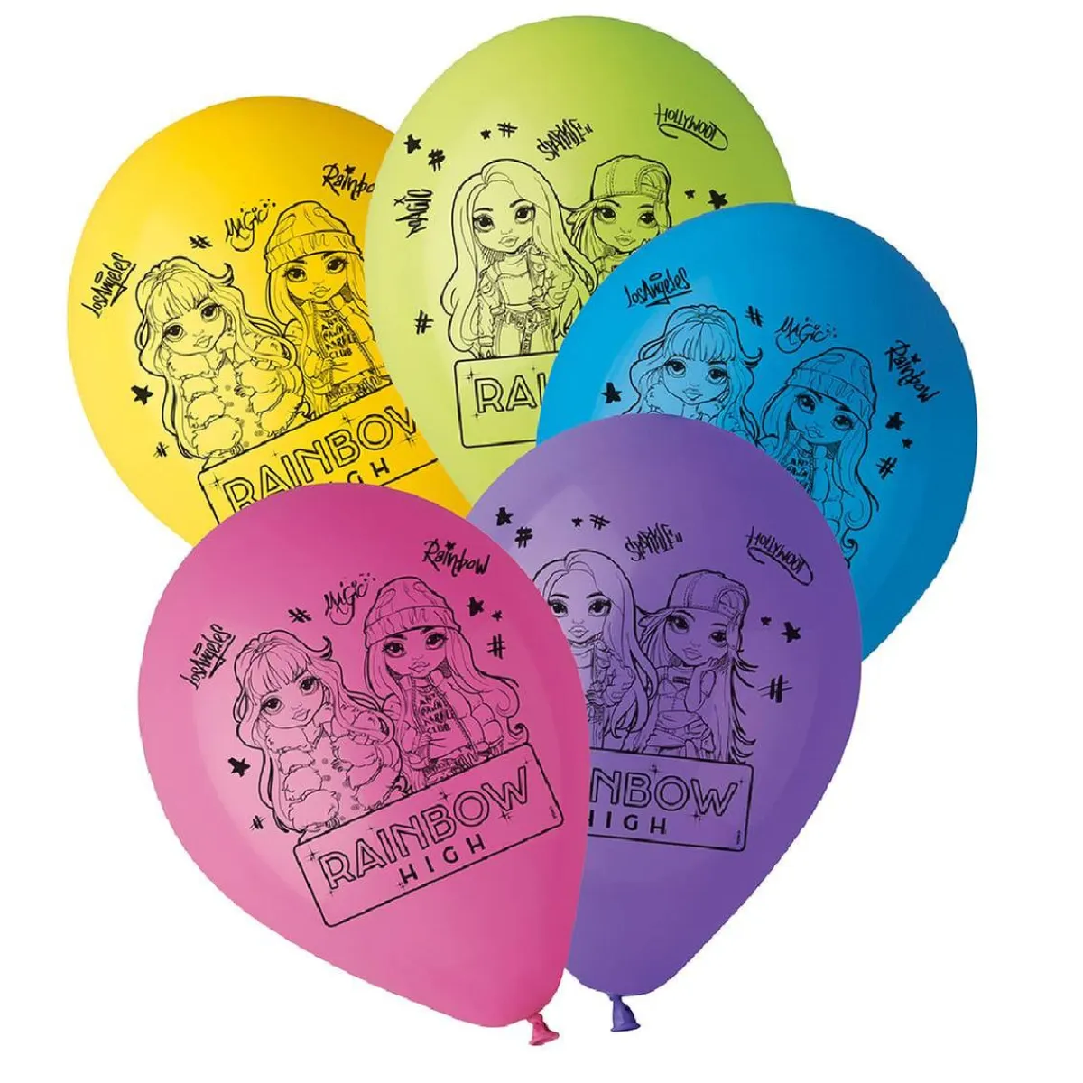 Clearance Rainbow High - 10 globos impresos Artículos De Fiesta Y Regalos